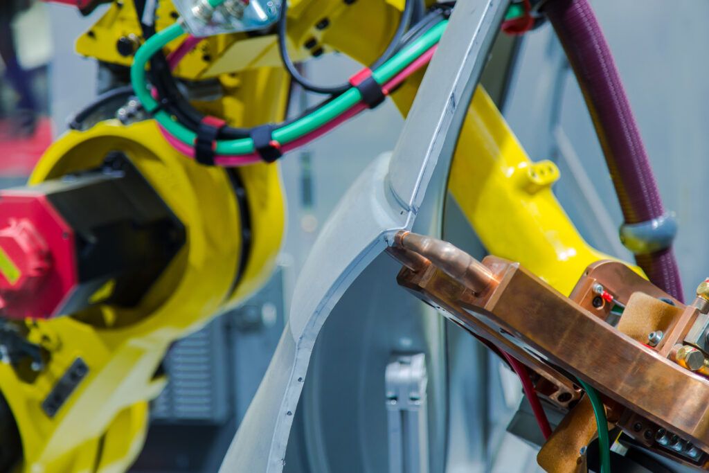 industrial welding robots for automotive assembly