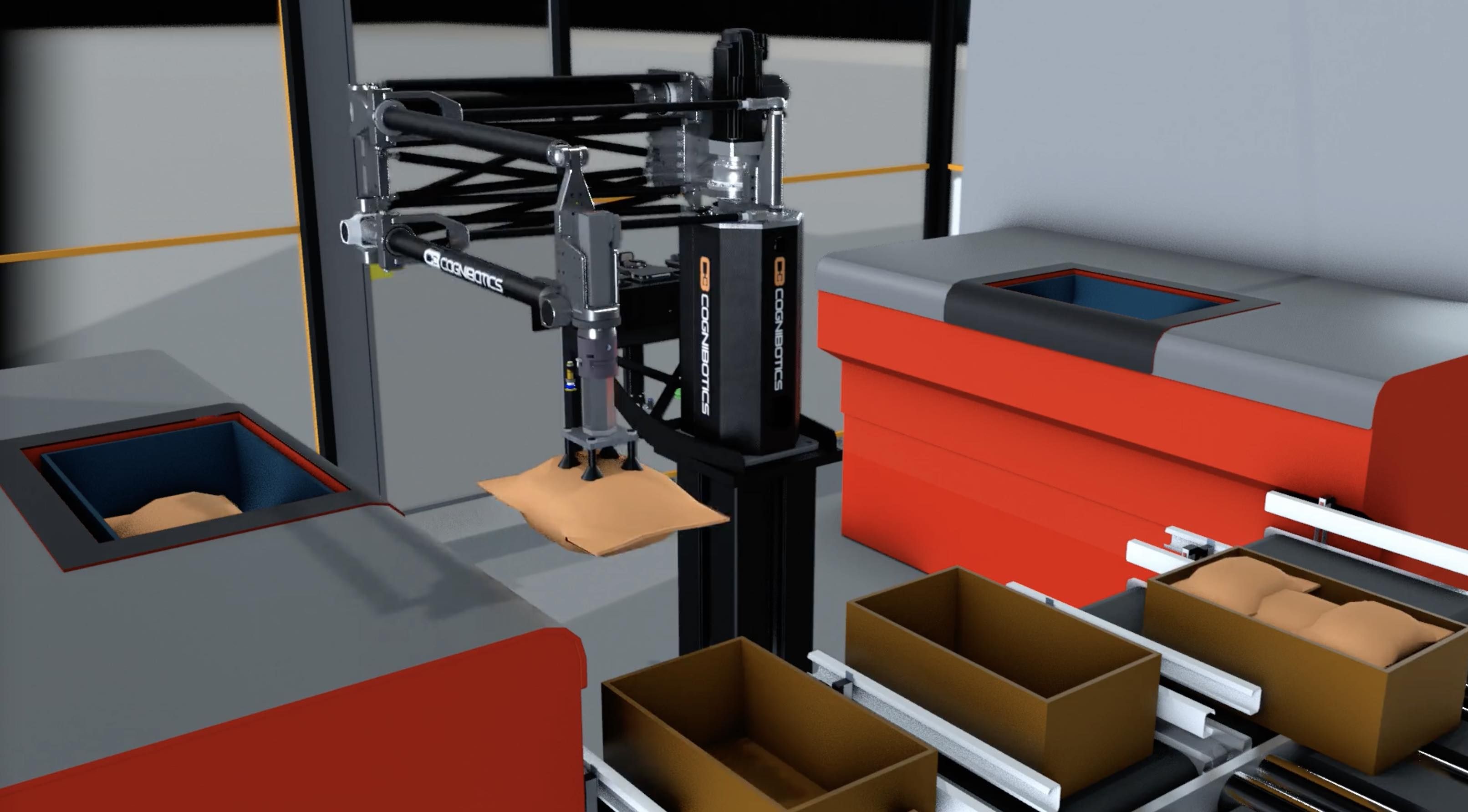 HKM1800 picking from 2 carousel ports